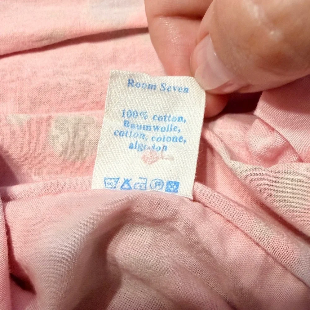 Room Seven Girls Dress 12M Pink Floral Patchwork Boho Cottagecore